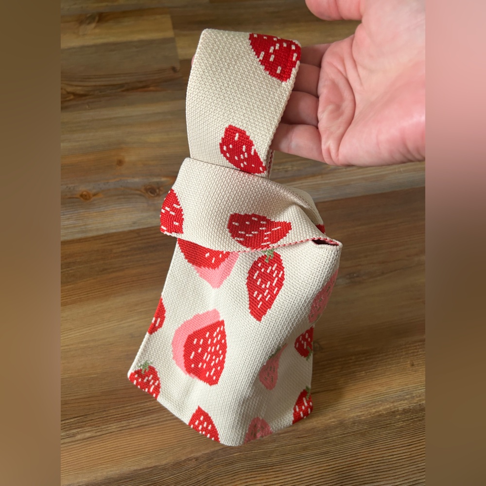 Strawberry Print Cream Fabric